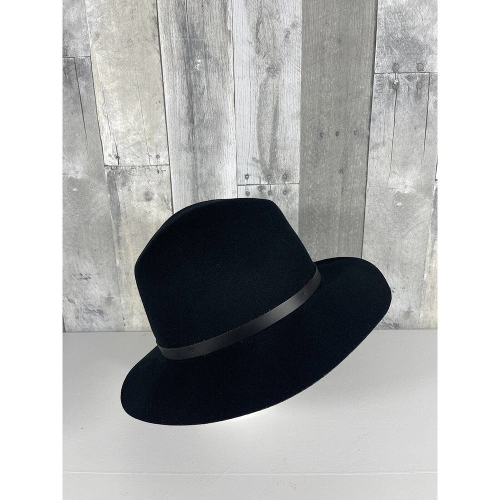 RAG & BONE Floppy Brim Wool Fedora Hat Black , Size - Medium $195 - Picture 5 of 9
